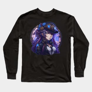 Steampunk Girl Long Sleeve T-Shirt